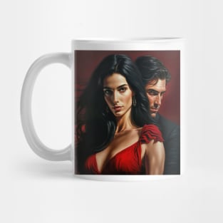 Lady in Red Mug